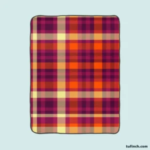 Attractive Colorful Check Pattern Plaid Fleece Blanket 1