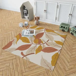 Autumn Leaves Art Design Rug 1