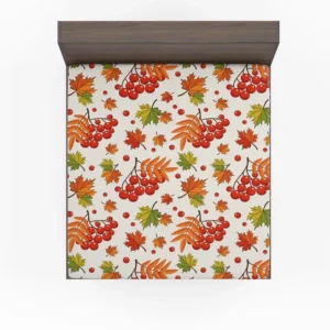 Autumn Rowan Berries Fitted Sheet