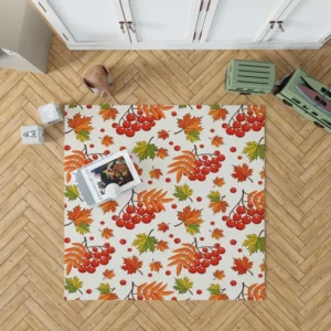 Autumn Rowan Berries Rug