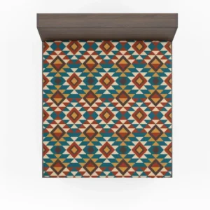Aztec Tribal Argyle Design Fitted Sheet