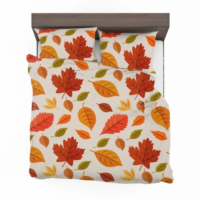Beautiful Colored Autumn Leaves Bedding Set 2