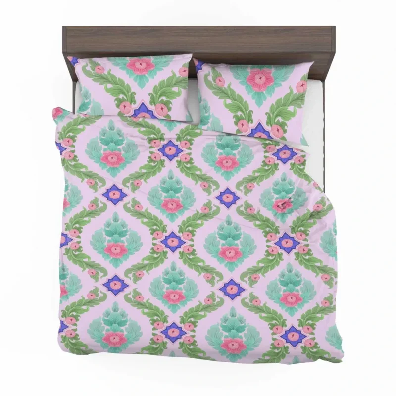 Beautiful Indonesian Mughal Pattern Bedding Set 2