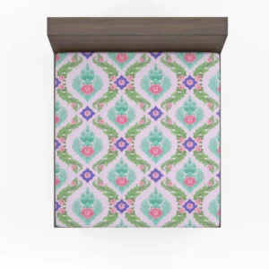 Beautiful Indonesian Mughal Pattern Fitted Sheet
