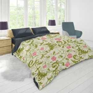Beautiful Small Pink Floral Pattern Duvet Cover 1