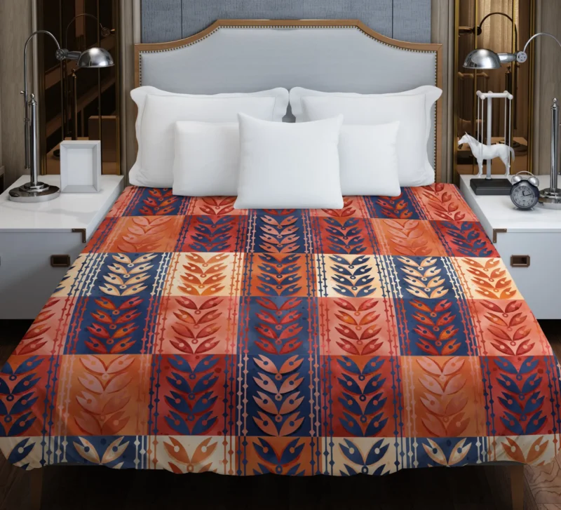 Beautiful Watercolor Geometric Background Duvet Cover