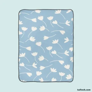 Bloomed Jasmine Buds Fleece Blanket 1