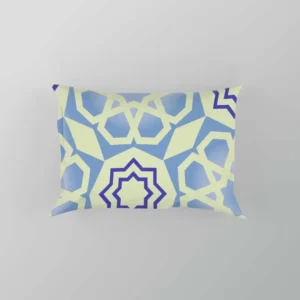 Blue White Islamic Traditional Design Pillow Case