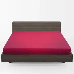 Blurred Red Love Heart Fitted Sheet 1
