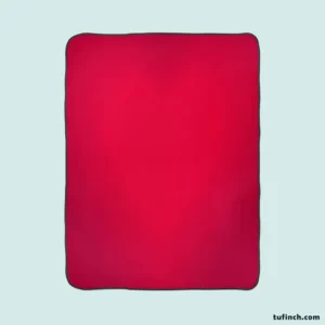 Blurred Red Love Heart Fleece Blanket 1