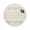 Boho Aztec Folkloric Pattern Design Round Beach Towel
