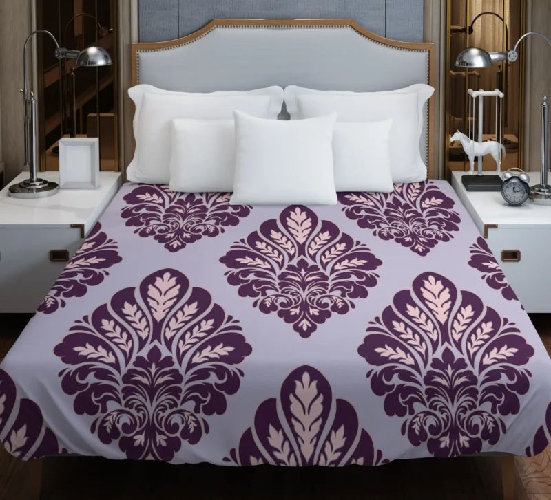 Classical Damask Seamless Pattern Element Duvet Cover