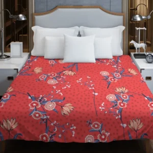 Clove Flower Pattern Duvet Cover