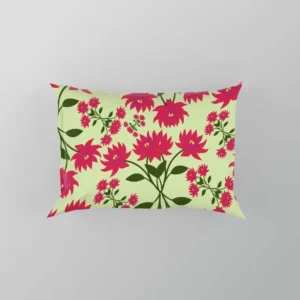 Cute Hot Pink Floral Pillow Case