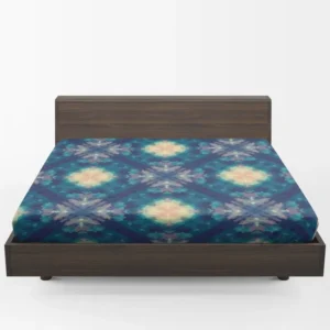 Deep Blue Dye Colored Ikat Fitted Sheet 1