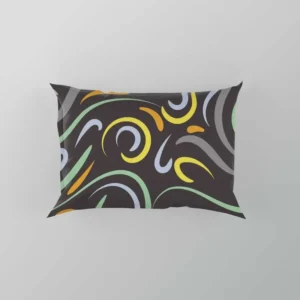 Doodle Wavy Seamless Pattern Pillow Case