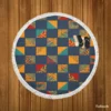 East Africa Pattern Round Beach Towel
