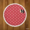Elegant Luxury Polka Dots Round Beach Towel