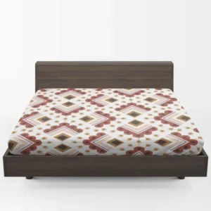 Ethnic Oriental Ikat Fitted Sheet 1