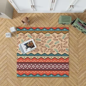 Ethnic Tribal Pattern Background Rug