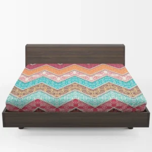 Ethnic Zigzag Pattern Fitted Sheet 1