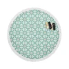 Flat Creative Arabesque Pattern Round Beach Towel