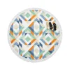 Flat Design Colorful Geometric Pattern Round Beach Towel