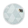 Flat Design Nordic Pattern Illustration Round Beach Towel