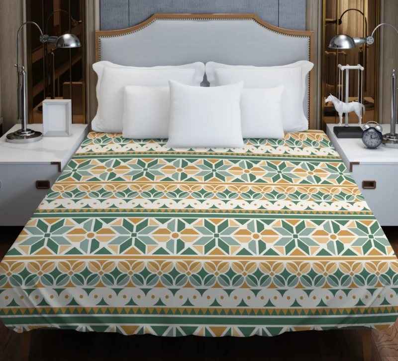 Flat Design Peruvian Pattern Duvet Cover