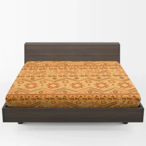 Flat Kwanzaa Pattern Design Fitted Sheet 1
