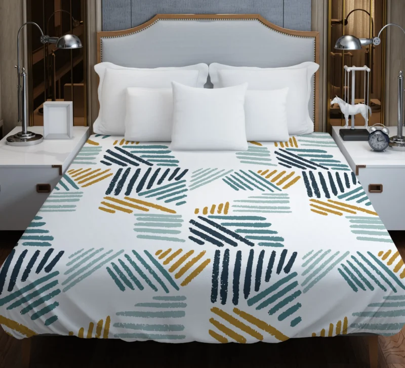 Flat Organic Abstract Element Pattern Duvet Cover