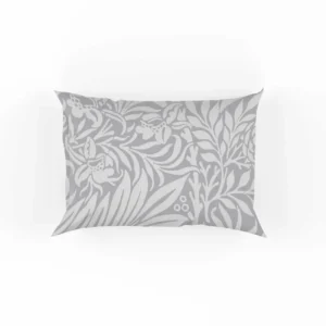 Floral Pattern on Goose Background Pillow Case