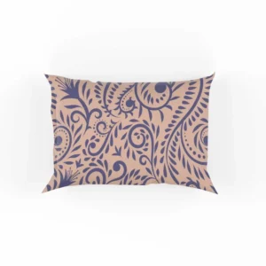 Floral Pattern on Pink Background Pillow Case