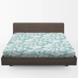 Flower Seamless Pattern with Elegant Texture Fitted Sheet 1