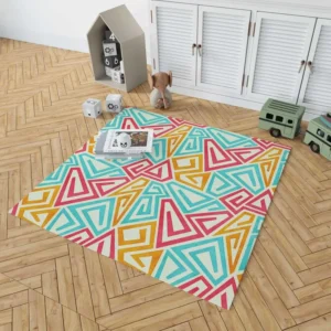 Funky Maze Seamless Pattern Rug 1
