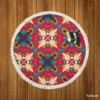 Geometric Design Pattern Round Beach Towel