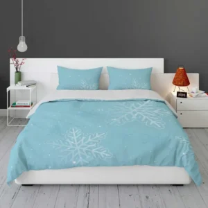 Glowing Snowflake Dendrites Pattern Bedding Set 1