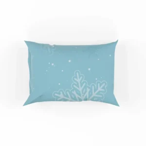 Glowing Snowflake Dendrites Pattern Pillow Case