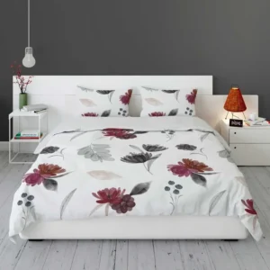 Gothic Watercolor Floral Pattern Bedding Set 1