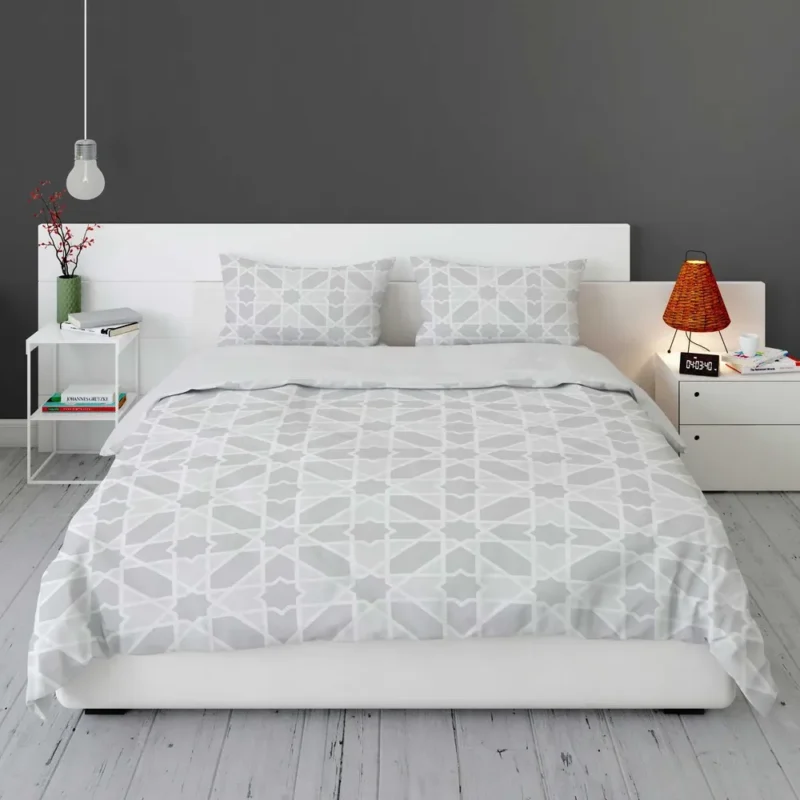Gray Modern Style Pattern Bedding Set 1