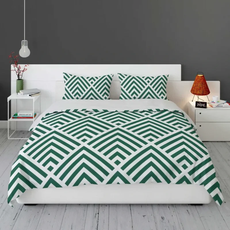 Green Rhombuses Pattern Bedding Set 1