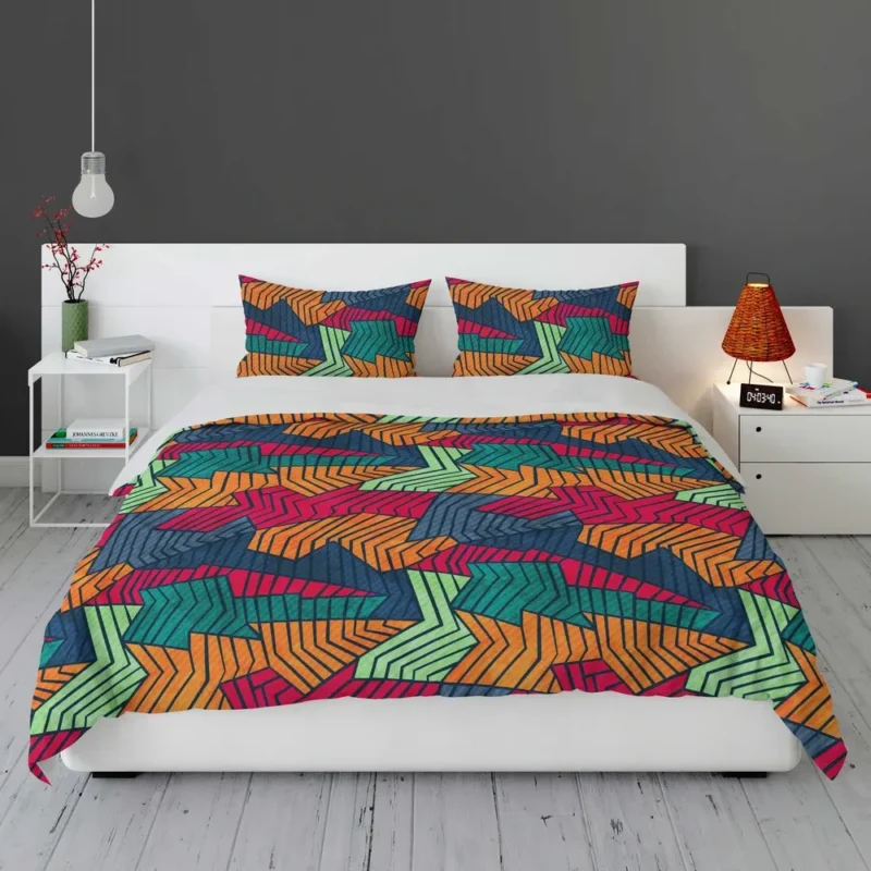 Grunge Mosaic Seamless Pattern Bedding Set 1
