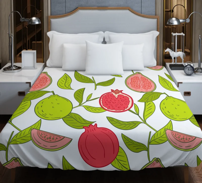 Guava Grove Inspired Pattern Duvet Cover