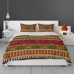 Hand Drawn African Pattern Bedding Set 1