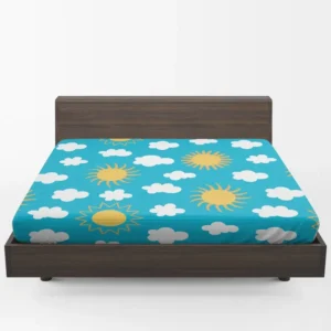 Happy Sunny Day Sun Raised Fitted Sheet 1