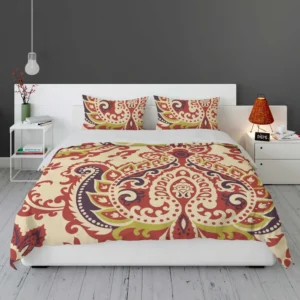 Indian Oriented Damask Design Bedding Set 1