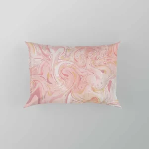 Liquid Pink Marble Effect Pillow Case