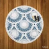 Luxurious Arabesque Pattern Round Beach Towel