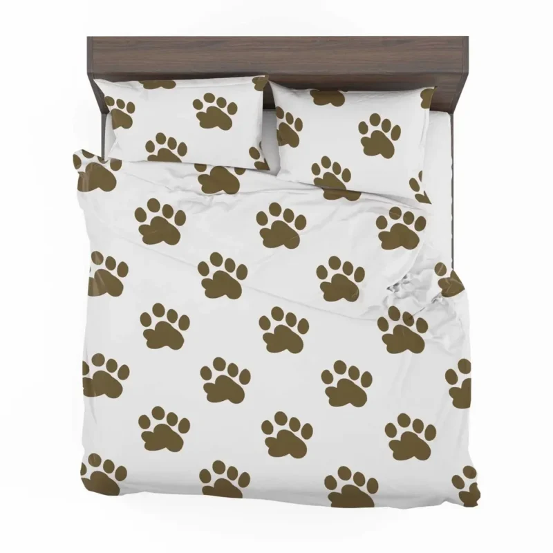 Maddy Dog Paw Prints Design Bedding Set 2