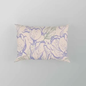 Magnolia Flowers Toile Pattern Pillow Case